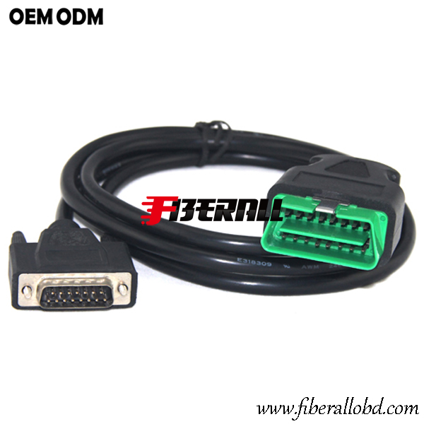 DB9P Male To OBD2 Автоматический диагностический кабель OBD