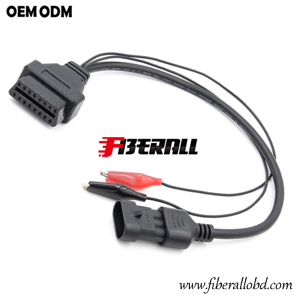 OBD Female to FIAT 3Pin Автомобильный диагностический кабель